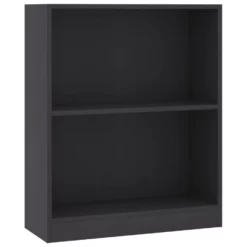 VidaXL Boekenkast 60x24x74,5 Cm Bewerkt Hout Grijs