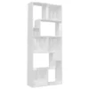 VidaXL Boekenkast 67x24x161 Cm Spaanplaat Hoogglans Wit