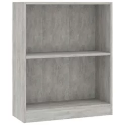 VidaXL Boekenkast 60x24x74,5 Cm Bewerkt Hout Betongrijs
