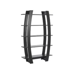 Beliani Boekenkast KENER - Zwart Vezelplaat