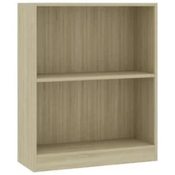VidaXL Boekenkast 60x24x74,5 Cm Bewerkt Hout Sonoma Eikenkleurig