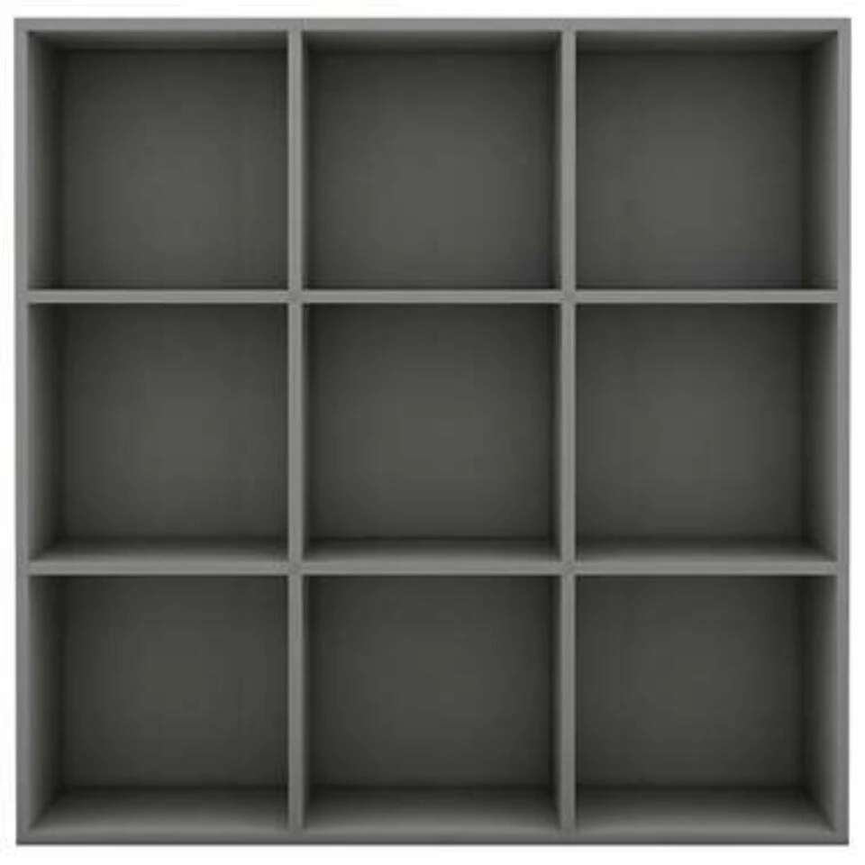 VidaXL Boekenkast 98x30x98 Cm Spaanplaat Grijs - Afbeelding 4