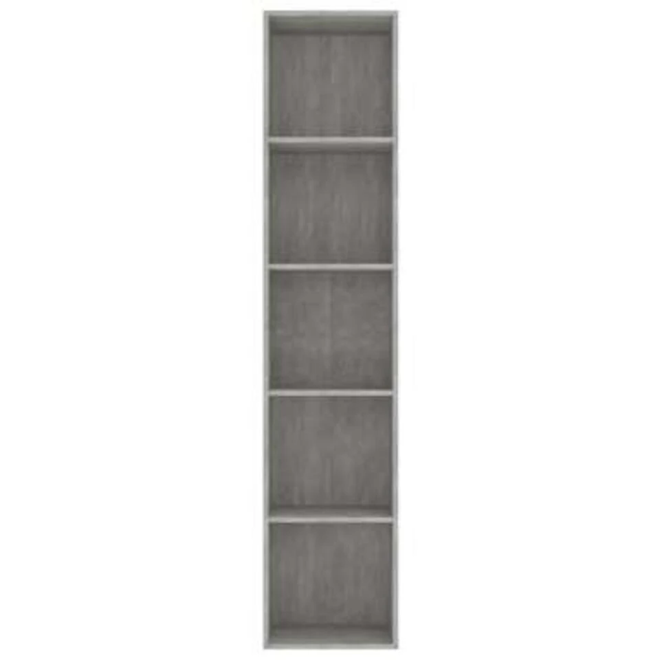 VidaXL Boekenkast 40x30x189 Cm Spaanplaat Betongrijs - Afbeelding 3