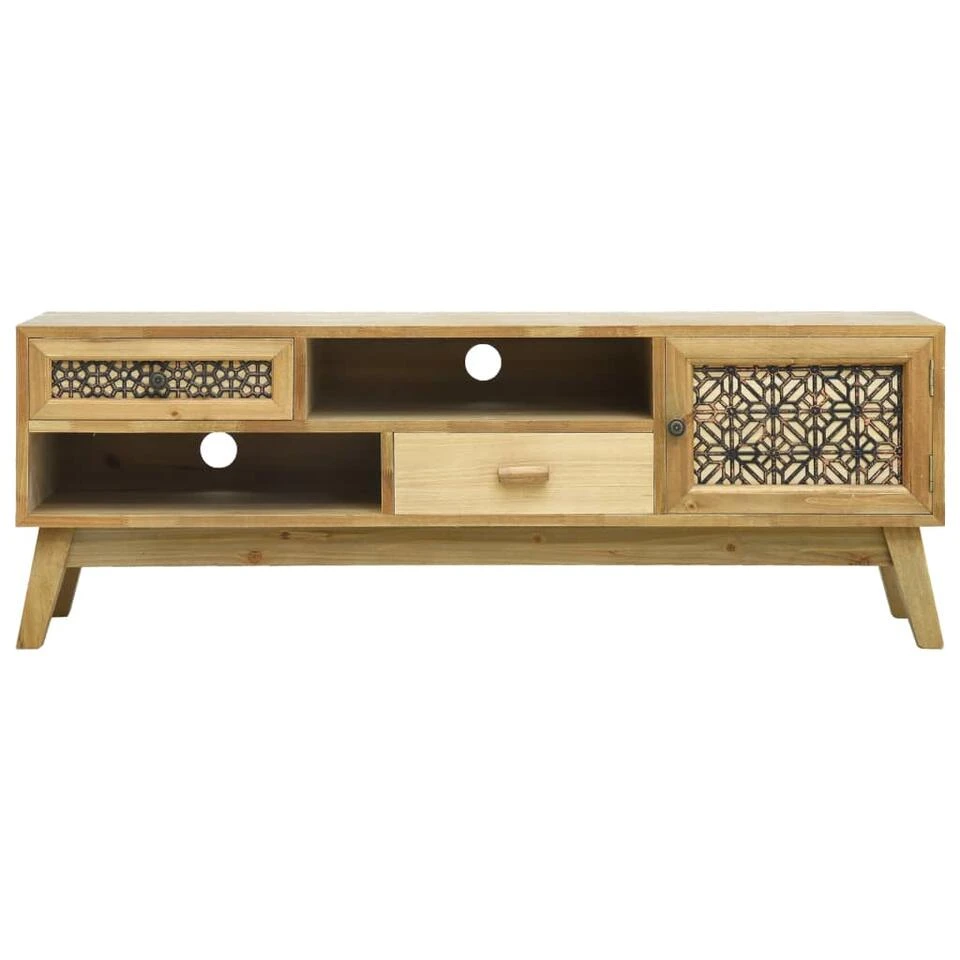 VidaXL Tv-meubel 120x30x42 Cm Bewerkt Hout Bruin - Afbeelding 3
