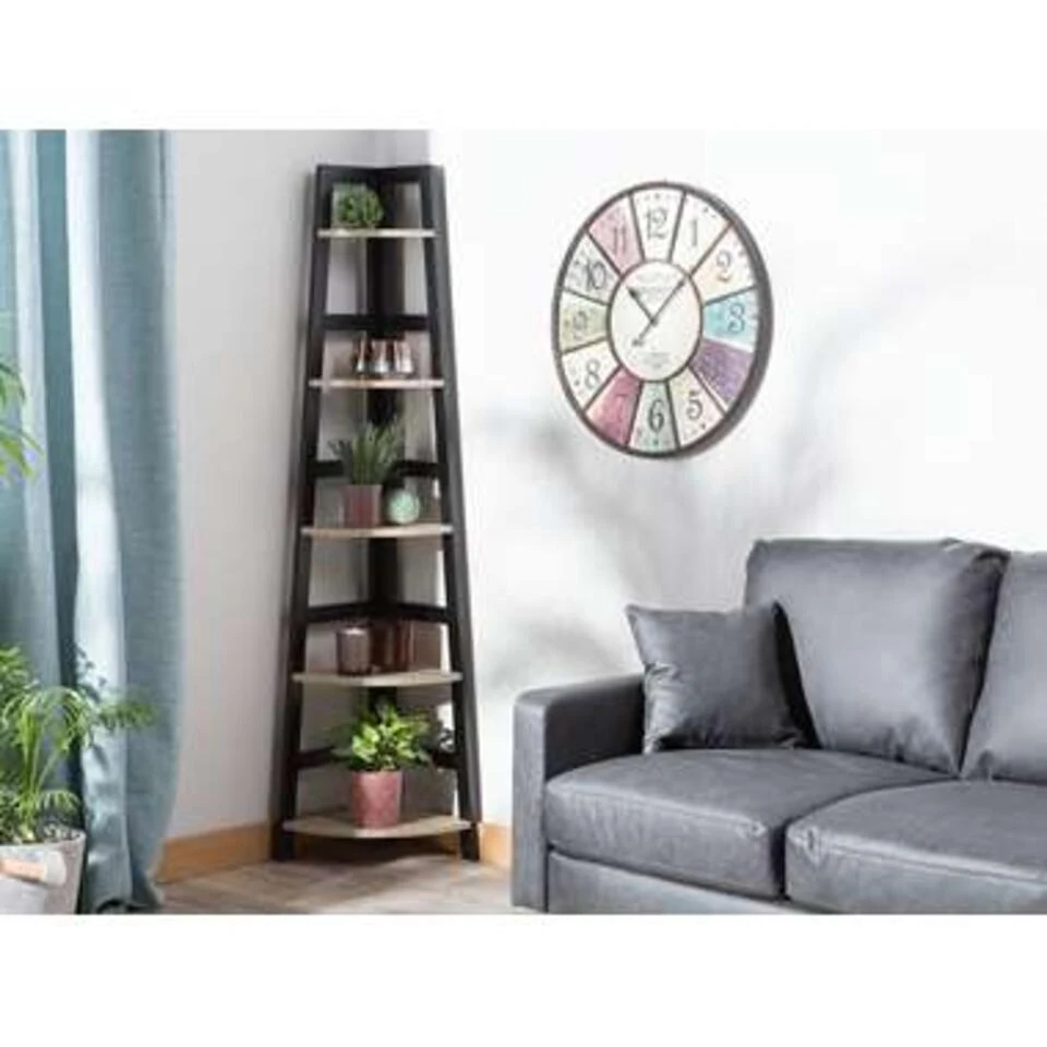 Beliani Hoekkast BEXLEY - Lichte Houtkleur Mdf - Afbeelding 2