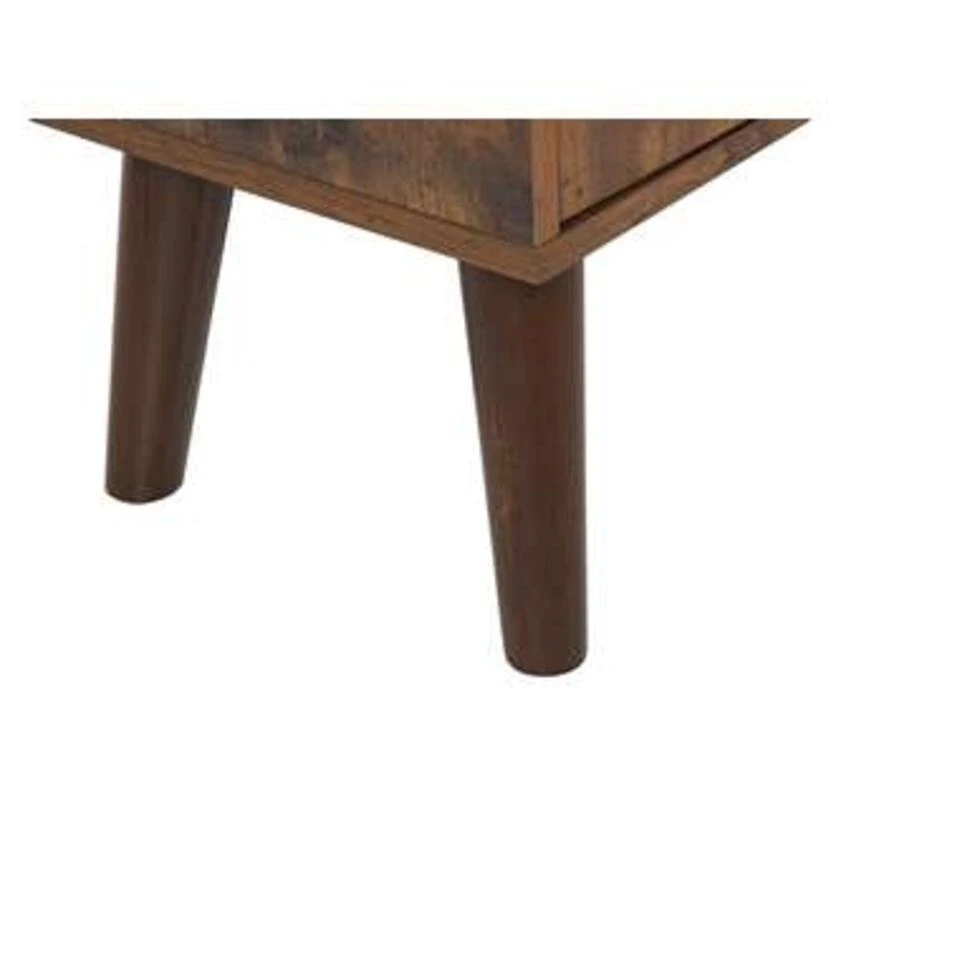 Beliani Boekenkast VICOSA - Donkere Houtkleur Spaanplaat, Rubberhout - Afbeelding 3