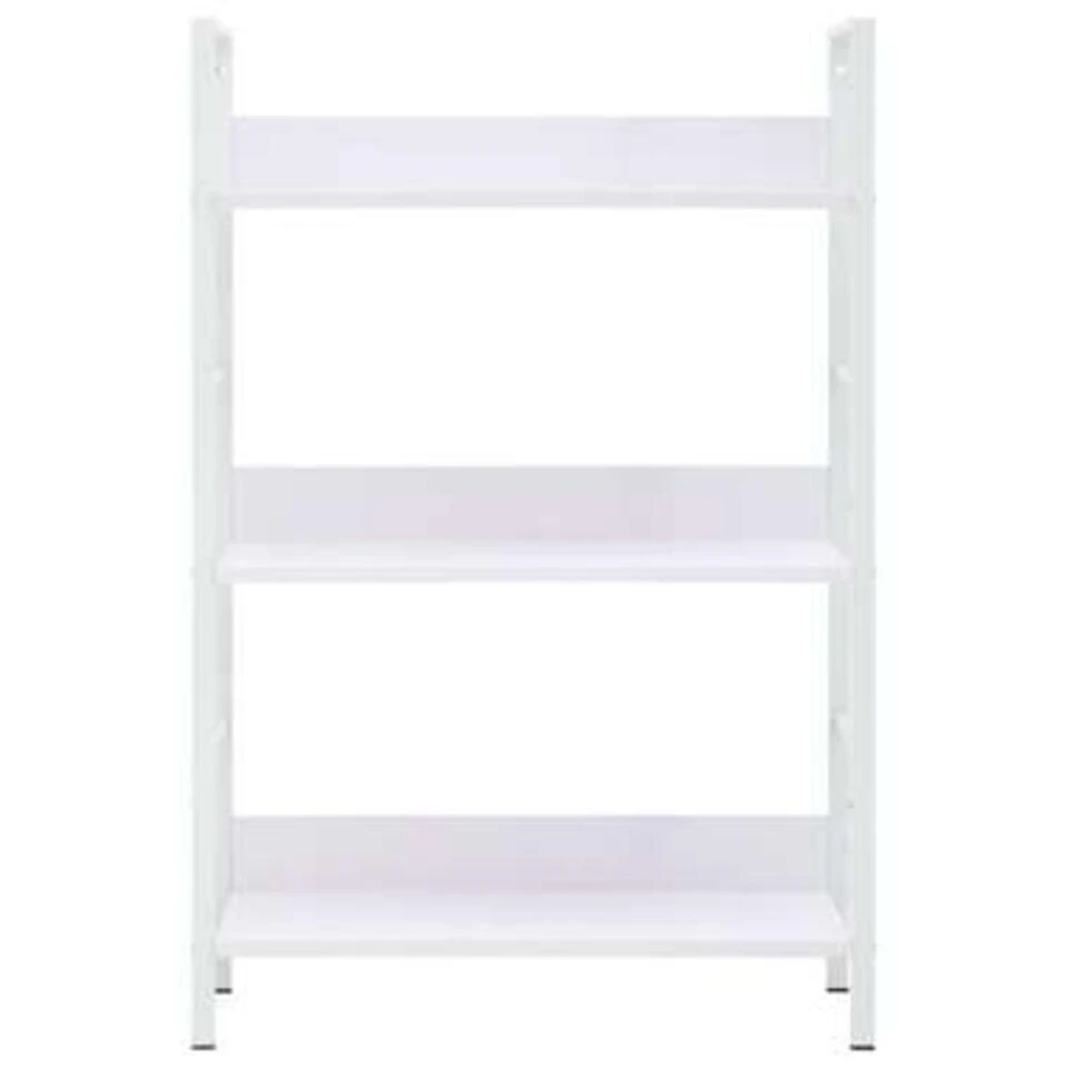 VidaXL Boekenkast Met 3 Schappen 60x27,6x90,5 Cm Spaanplaat Wit - Afbeelding 3