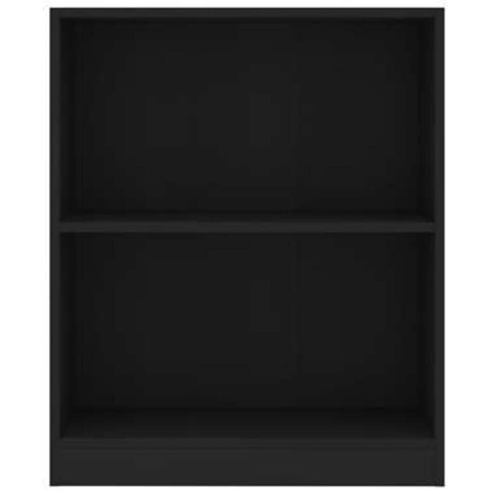 VidaXL Boekenkast 60x24x74,5 Cm Bewerkt Hout Zwart - Afbeelding 4