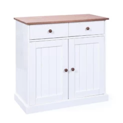 Dressoir Westerland - Wit - 86x90x45 Cm