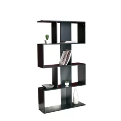 Symbiosis Boekenkast Eidal - Zwart - 165x89x25 Cm