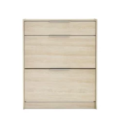 Schoenenkast Space - Eikenkleur - 100,6x82,6x29,4 Cm