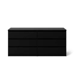 Ladekast Naia - 6 Lades - Mat Zwart