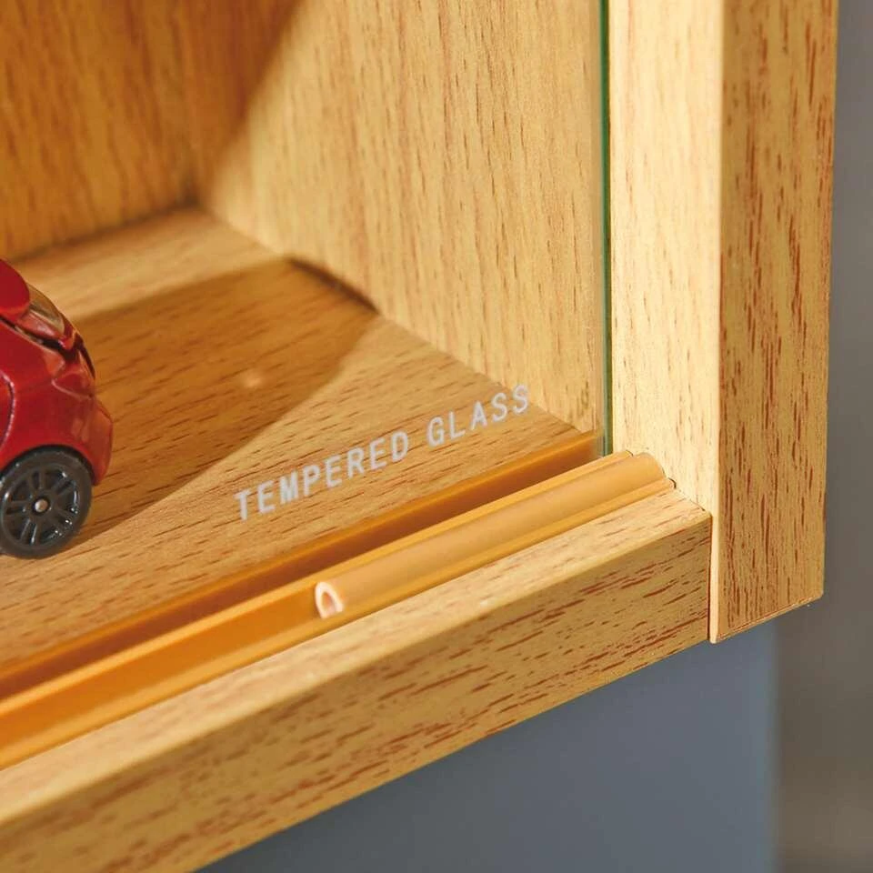 Vitrine Compilati - Beukenkleur - 60x80x9,5 Cm - Afbeelding 4