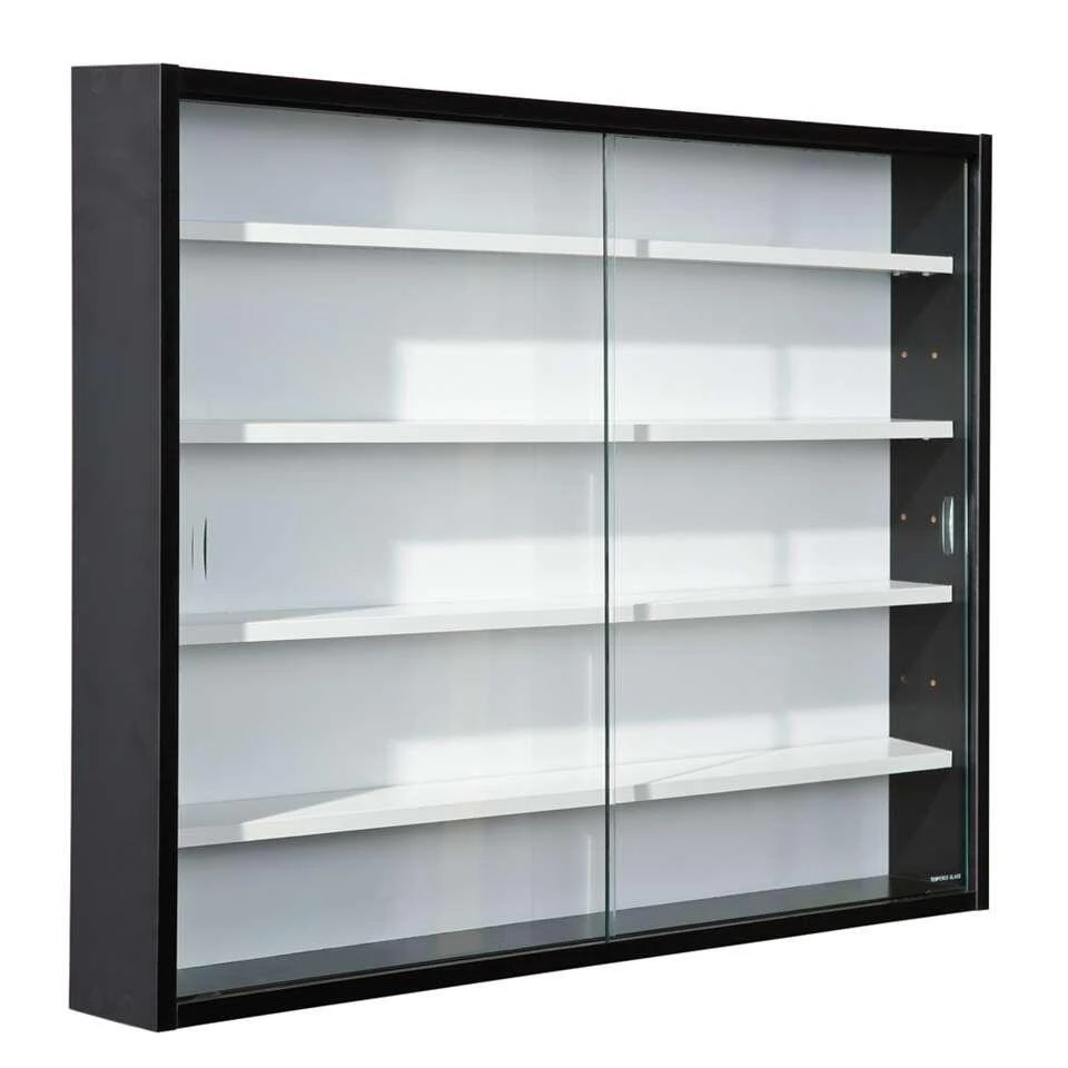 Vitrine Compilati - Zwart/wit - 60x80x9,5 Cm