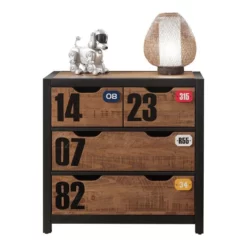 Vipack Commode Alex - Bruin - 86x42x83 Cm