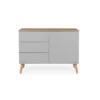 Tenzo Dressoir Dot - Grijs/eiken - 79x109x43 Cm