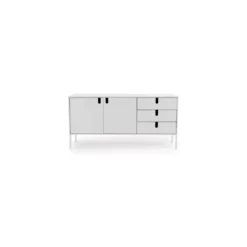 Tenzo Dressoir Uno - Wit - 86x171x46 Cm