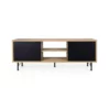 Tenzo Tv-meubel Flow - Eikenkleur/zwart - 60x164x44 Cm