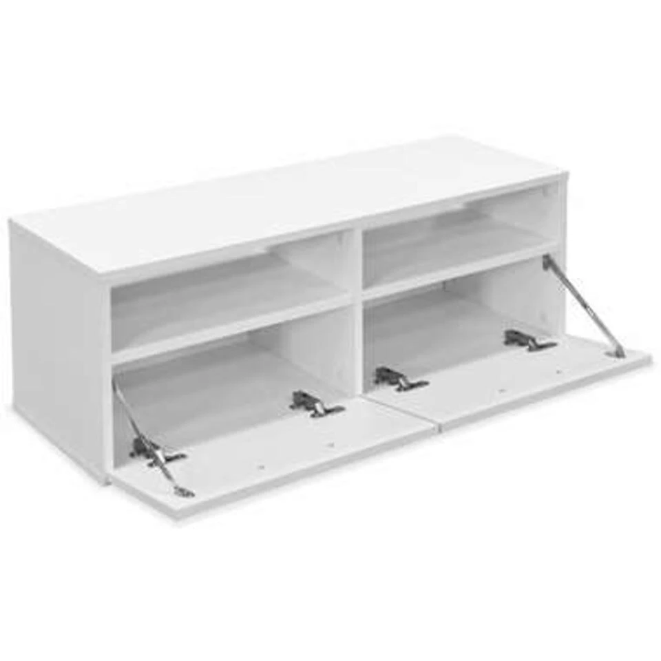 VidaXL Tv-meubel 95x35x36 Cm Spaanplaat Wit - Afbeelding 2