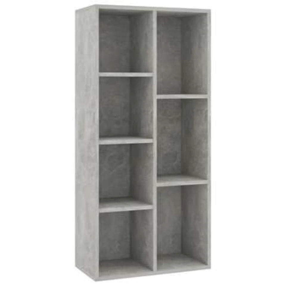 VidaXL Boekenkast 50x25x106 Cm Spaanplaat Betongrijs - Afbeelding 2