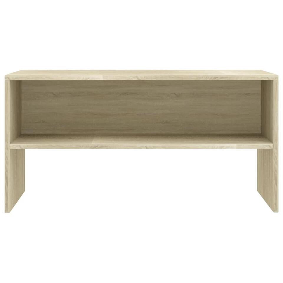 VidaXL Tv-meubel 80x40x40 Cm Bewerkt Hout Sonoma Eikenkleurig - Afbeelding 4