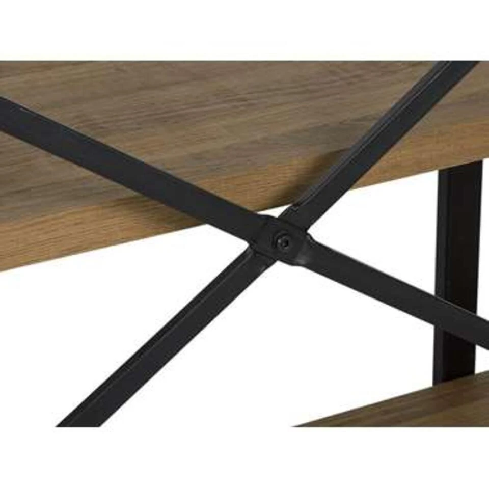 Beliani Boekenkast TIMBER - Donkere Houtkleur Mdf - Afbeelding 4