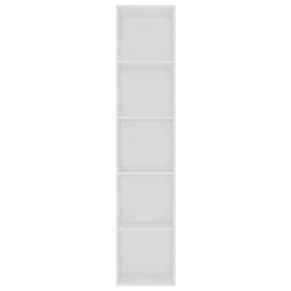 VidaXL Boekenkast 40x30x189 Cm Spaanplaat Wit - Afbeelding 3