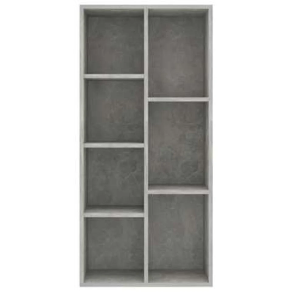 VidaXL Boekenkast 50x25x106 Cm Spaanplaat Betongrijs - Afbeelding 4