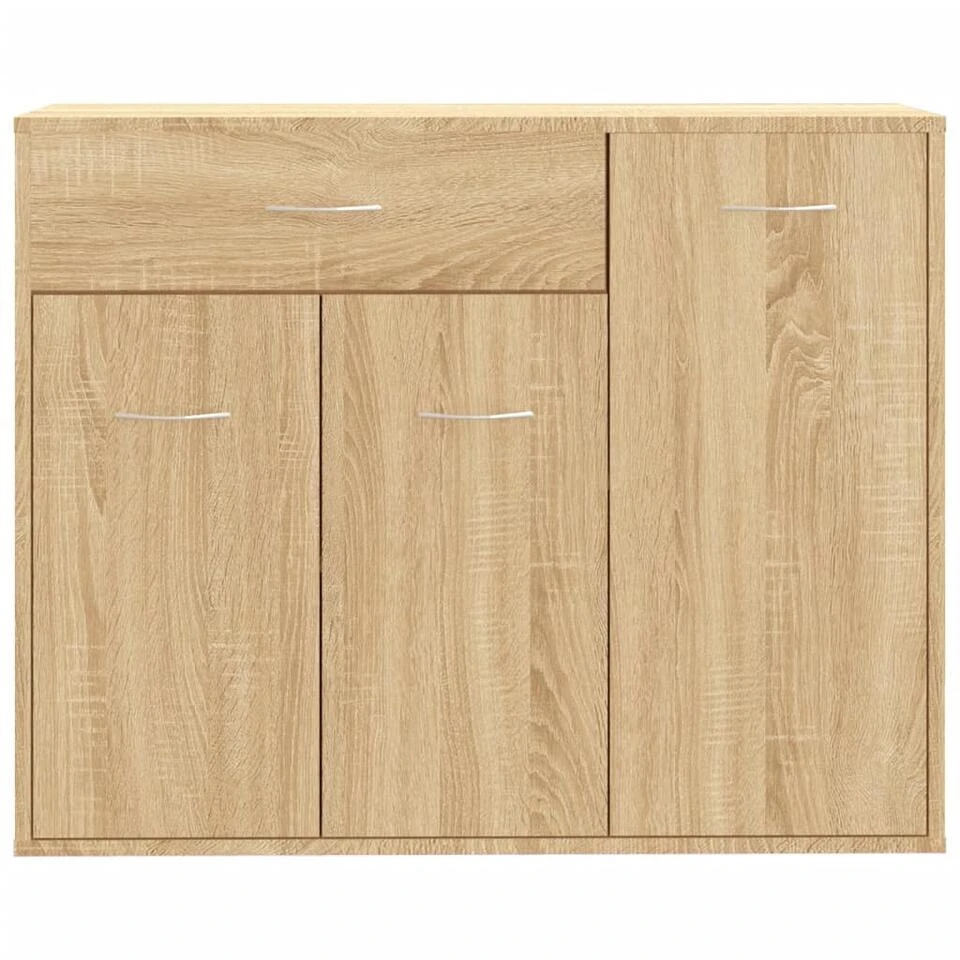 VidaXL Dressoir 88x30x70 Cm Bewerkt Hout Sonoma Eikenkleurig - Afbeelding 4